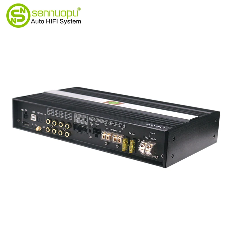 VIII-ch auto potentia amp + X-ch D digital sonus processus